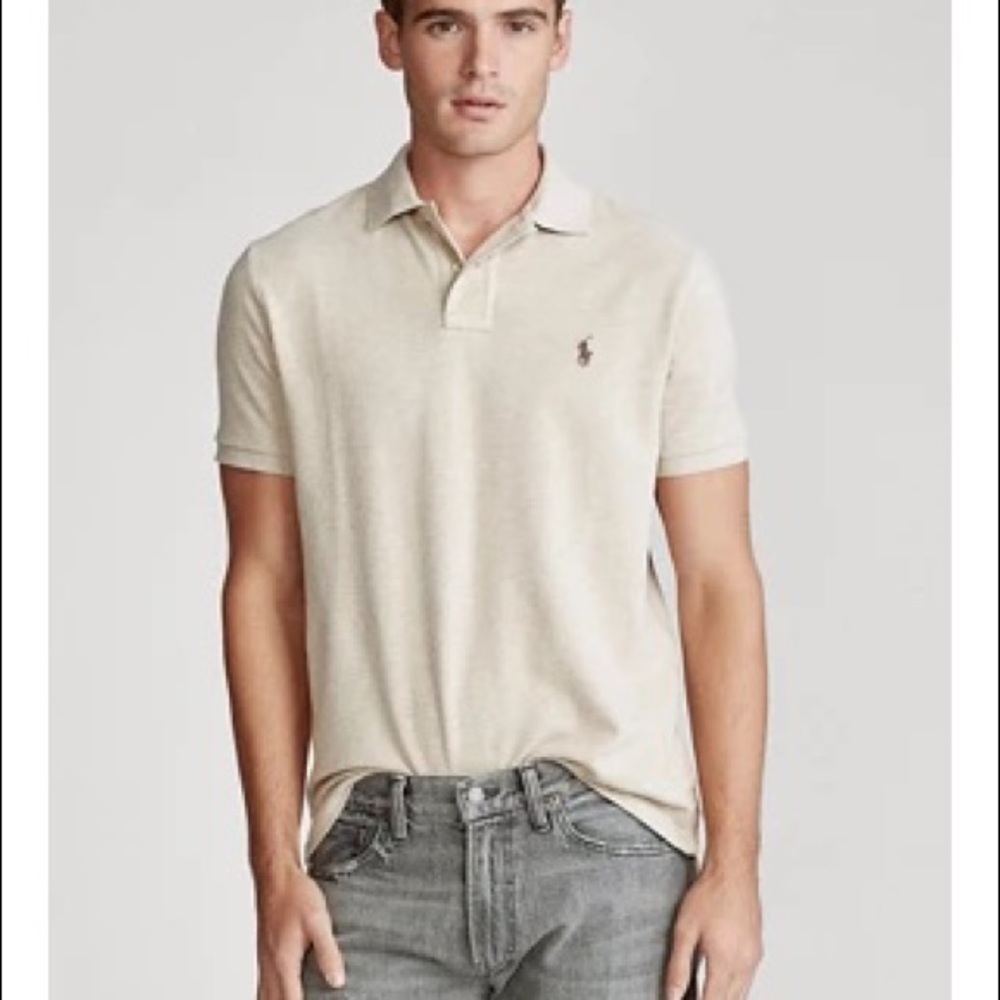 Polo Ralph Lauren tan polo mens xxl